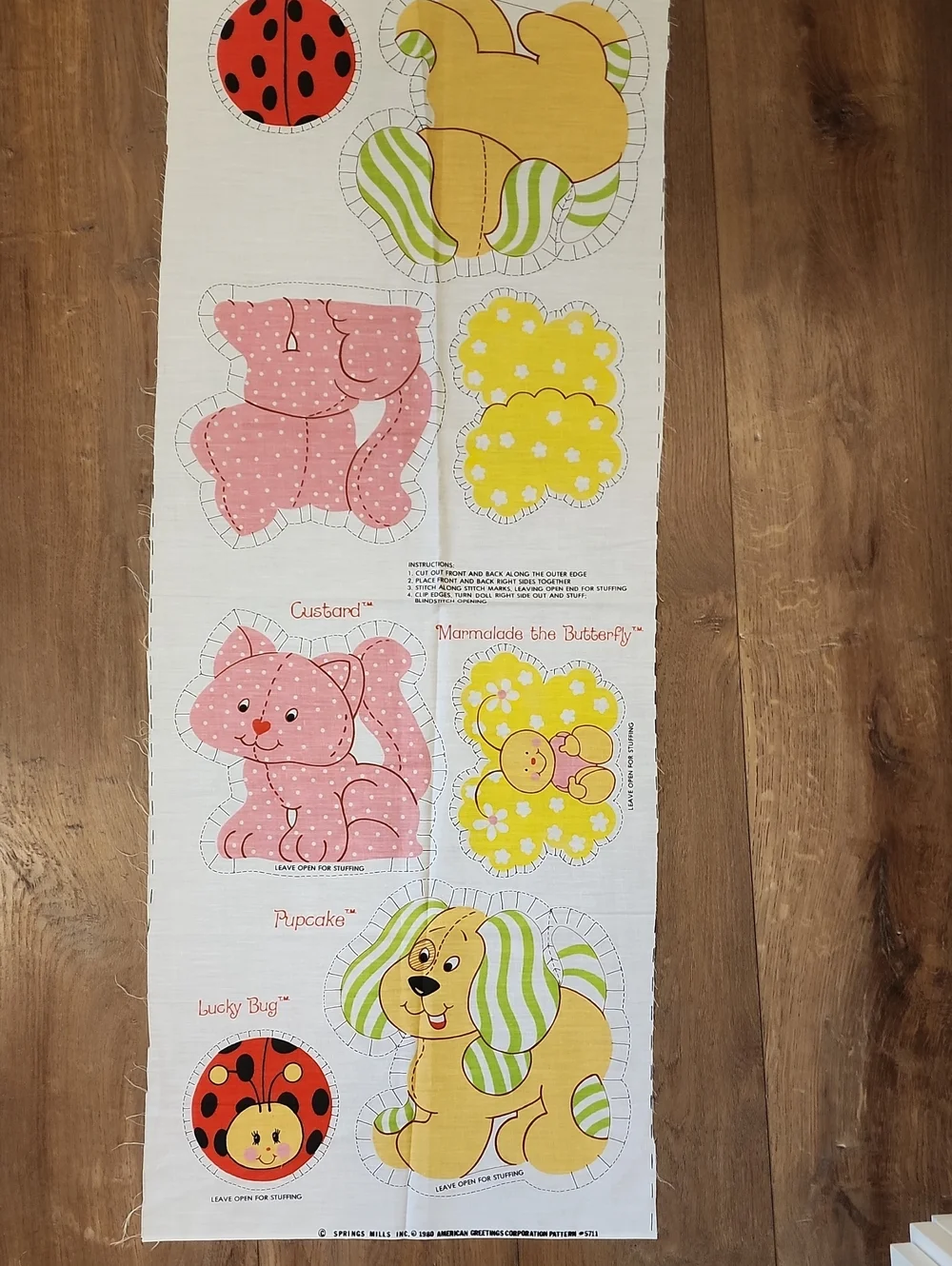 Vintage American Greetings Spring Mills Inc. DIY Animal Stuffies 1980 7570 7511